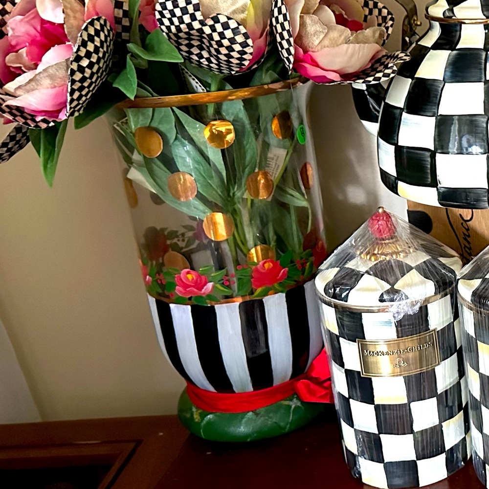 14” tall heirloom vase